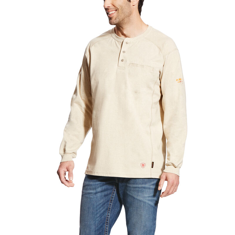 Ariat Hemden Herren - Fr Air Henley Weiß ( IDVJT-0928 )